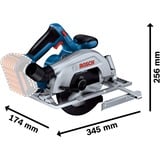 Bosch Akku-Handkreissäge GKS 18V-57-2 Professional solo blau/schwarz, ohne Akku und Ladegerät