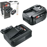 Bosch Akku-Starter Set 18V 1x 6,0Ah + Schnellladegerät AL 18V-44 schwarz, Li-Ionen Akku 6,0Ah, POWER FOR ALL ALLIANCE