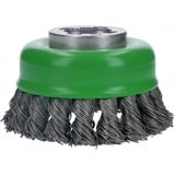 Bosch PRO Stainless Steel heavy X-Lock Topfbürste, Ø 75mm, gezopft 0,5mm Edelstahldraht, für kleine X-LOCK Winkelschleifer