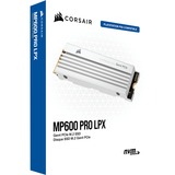 Corsair MP600 PRO LPX 4 TB, SSD weiß, PCIe 4.0 x4, NVMe 1.4, M.2 2280