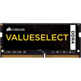 Corsair ValueSelect SO-DIMM 16 GB DDR4-2133 (2x 8 GB) Dual-Kit, Arbeitsspeicher schwarz, CMSO16GX4M2A2133C15, Value Select