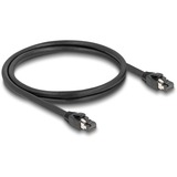 DeLOCK Netzwerkkabel RJ-45 Cat.8.1 S/FTP, bis 40 Gbps schwarz, 1 Meter