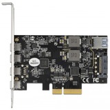 DeLOCK PCI Express x4 Karte zu 4 x USB Type-C + 1 x USB Typ-A - SuperSpeed USB 10 Gbps - Low Profile Formfaktor, USB-Controller 