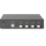 Digitus Desktop HDMI KVM Switch 4-Port, KVM-Switch schwarz