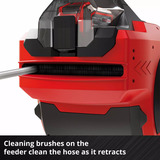 EINHELL Power X-Change Akku-Schlauchtrommel GE-HR 18/30 Li-Solo, 18Volt rot, ohne Akku und Ladegerät, 30 Meter, mit Anschlüssen