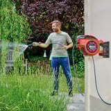 EINHELL Power X-Change Akku-Schlauchtrommel GE-HR 18/30 Li-Solo, 18Volt rot, ohne Akku und Ladegerät, 30 Meter, mit Anschlüssen