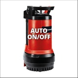 EINHELL Regenfasspumpe GE-PP 5555 RB-A, Tauch- / Druckpumpe rot/schwarz, 550 Watt