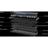 Keychron Q4, Gaming-Tastatur schwarz/blaugrau, DE-Layout, Gateron G Pro Red, Hot-Swap, Aluminiumrahmen, RGB