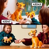 LEGO 43247 Disney Simba, Der junge König der Löwen, Konstruktionsspielzeug 