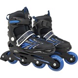 L.A. Sports Inline Skates Soft-Boot Stripes Gr. 33-37, Inline-Skates blau/schwarz, verstellbar