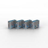 Lindy USB Typ A Port Schlüssel mit 4 Schlössern, Schloss Code Blau