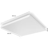 Philips Hue  Hue White & Color Ambiance Datura Deckenleuchte, LED-Leuchte weiß, quadratisch