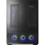 RAIJINTEK PAEAN PREMIUM, Tower-Gehäuse schwarz, Seitenteil aus Tempered Glass