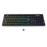 Sharkoon OfficePal KB70W Silent, Tastatur schwarz, DE-Layout