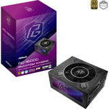 ASRock Phantom Gaming  PG-1600G 1600W Gold, PC-Netzteil schwarz, 2x 12-Pin High Power GPU, 8x PCIe, Kabelmanagement, 1600 Watt