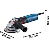 Bosch Professional Winkelschleifer GWS 14-125 Professional blau/schwarz, 1.400 Watt