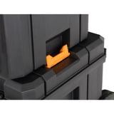 DEWALT TSTAK Tower DWST60452-1, im McLaren Design, Werkzeugkiste schwarz/gelb, mobile Aufbewahrungsbox, tiefe Werkzeugbox und Organizer