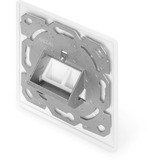 Digitus Frontplatte + Einbaurahmen für Multimedia/Keystone, Frontpanel weiß