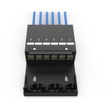Digitus Konsolidierungspunkt-Box 6P Keystone mit Kabelmanager schwarz