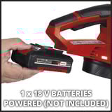 EINHELL Power X-Change Akku-Laubbläser GC-CL 18 Li E-Solo, 18Volt rot/schwarz, ohne Akku und Ladegerät