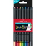 Faber-Castell Black Edition Buntstifte, 12er Kartonetui, Set schwarz