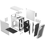 Fractal Design Torrent Compact White TG Clear Tint, Tower-Gehäuse weiß, Tempered Glass