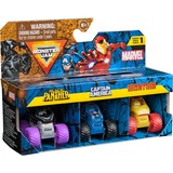 Spin Master Monster Jam Marvel Mini Monster Trucks 3er-Pack, Spielfahrzeug Maßstab 1:64, sortierter Artikel