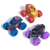 Spin Master Monster Jam Marvel Mini Monster Trucks 3er-Pack, Spielfahrzeug Maßstab 1:64, sortierter Artikel