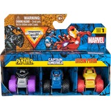 Spin Master Monster Jam Marvel Mini Monster Trucks 3er-Pack, Spielfahrzeug Maßstab 1:64, sortierter Artikel