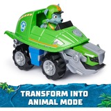 Spin Master Paw Patrol Jungle Pups - Schnappschildkröten-Fahrzeug mit Rocky-Figur, Spielfahrzeug 