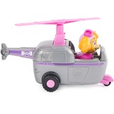 Spin Master Paw Patrol - Helikopter mit Skye-Figur, Spielfahrzeug grau/rosa