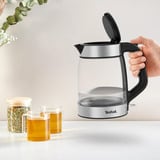 Tefal KI6058 Glas, Wasserkocher transparent/silber, 2.200 Watt, 1,7 Liter
