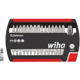 Wiha Bit-Satz XLSelector Standard, 31-teilig schwarz/rot, 25mm, 1/4"