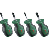 Bosch Kurzschraubendreher Set, 4tlg. grün/schwarz, 4-teilig