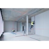 Bosch Professional Linienlaser GLL 3-80 C Professional + Baustativ BT 150, Kreuzlinienlaser blau/schwarz, mit roten Laserlinien, ohne Akku
