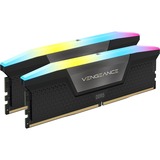 Corsair DIMM 64 GB DDR5-6000 (2x 32 GB) Dual-Kit, Arbeitsspeicher schwarz, CMH64GX5M2B6000Z40, Vengeance RGB, AMD EXPO