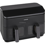 Cosori Heißluftfritteuse Dual Basket CAF-R901-AEU schwarz, 1.750 Watt, 2 Körbe je 4,25 Liter, mit Sichtfenster