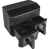 Cosori Heißluftfritteuse Dual Basket CAF-R901-AEU schwarz, 1.750 Watt, 2 Körbe je 4,25 Liter, mit Sichtfenster