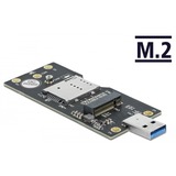 DeLOCK USB 3.2 Gen 1 Konverter Typ-A Stecker zu M.2 Key B mit SIM Slot 