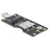 DeLOCK USB 3.2 Gen 1 Konverter Typ-A Stecker zu M.2 Key B mit SIM Slot 
