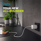 Digitus USB GaN Ladegerät 45W, 1x USB-C, 1x USB-A weiß
