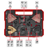 EINHELL Multitool-Set 70-teilig, in XXL-PLUS-CASE, Sägeblatt-Satz für Multifunktionswerkzeuge