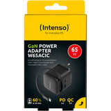 Intenso Power Adapter W65ACIC GaN, Ladegerät schwarz, 65W