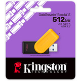 Kingston DataTraveler Exodia S 512 GB, USB-Stick schwarz/gelb, USB-A 3.2 Gen 1