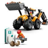 LEGO 60480 City Gelber Baggerlader, Konstruktionsspielzeug 