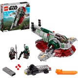 LEGO 75312 Star Wars Boba Fetts Starship, Konstruktionsspielzeug Mandalorian-Modell mit 2 Minifiguren