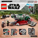 LEGO 75312 Star Wars Boba Fetts Starship, Konstruktionsspielzeug Bauset für Kinder ab 9 Jahren, Mandalorian-Modell mit 2 Minifiguren