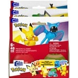 Mattel MEGA Pokémon Poke Ball Collection, Konstruktionsspielzeug sortierter Artikel, zwei Figuren