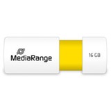 MediaRange Color Edition 16 GB, USB-Stick weiß/gelb, USB-A 2.0