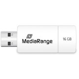 MediaRange Color Edition 16 GB, USB-Stick weiß/gelb, USB-A 2.0